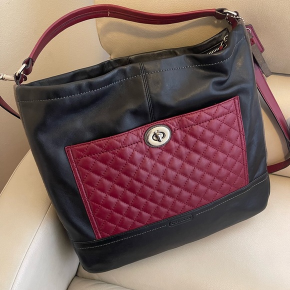 Coach Patchwork Leather & Suede Purse w/Silver Hardware in EXCELLENT CONDITION! - Picture 11 of 14